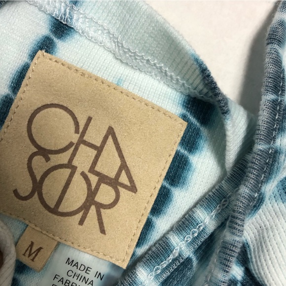 Chaser Vintage Rib Cross Back VNeck Shirttail Tank Size M - Picture 3 of 9